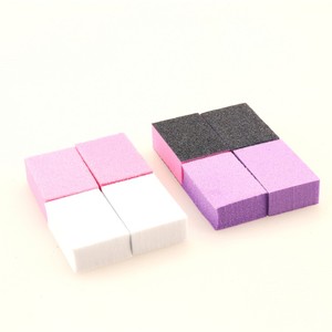 Fourniture d'ongles en gros Mini bloc tampon à ongles violet à 2 faces 100/180 grain jetable bloc de polissage éponge bloc de ponçage - Product Image 6
