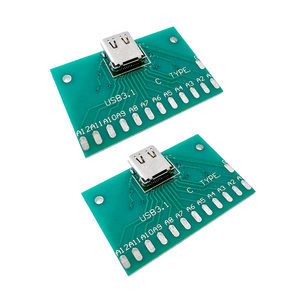 Placa de Prueba USB 3.1 Tipo-C Hembra OKY3447-5, Adaptador de Conector Hembra de 24 Pines para Medir la Conducción de Corriente - Product Image 4