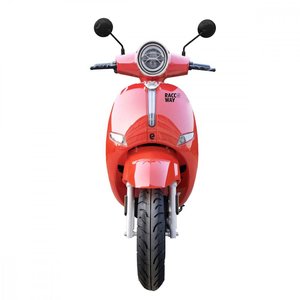 RACCEWAY JLG-E-MOTO Scooter Électrique Rouge à Deux Roues, Moteur 3000W, Pneus Larges, Double Siège, Autonomie 60km, Batterie Amovible 72V - Product Image 4
