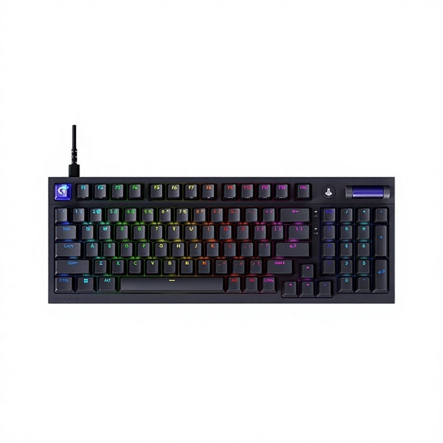 For G316 Wired USB Mechanical Keyboard 98 Keys Hot Swappable RGB 8K Gaming Keyboard for PC Gamers Valorant Game Gift