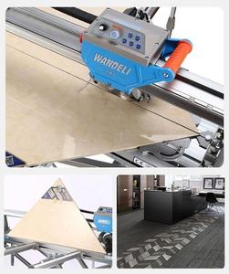 Machine de découpe de carreaux entièrement automatique Wandeli QX-ZD-1200, pliable, portable, pour pierre, coupe à 45 degrés, 1200 mm - Product Image 4