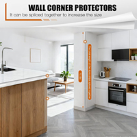 Protections d'angle en plastique pour protéger les coins des murs, autocollantes, faciles à installer, adaptées aux murs en carrelage, peints au latex, en verre ou en bois