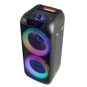 YMETECH speaker video 14 inch speaker KTS-1265 outdoor trolley blue tooth speaker with lcd screen