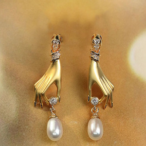 Orecchini Vintage con Perle Finte per Donne, Gioielli Eleganti e alla Moda - Product Image 5