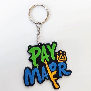 The Cheapest Promotional Gifts No Minimum <b>Custom</b> logo Name Soft Rubber Pvc Keychains - Product Image 4
