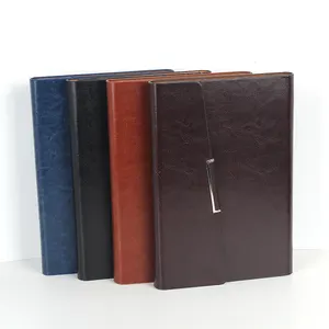 Hot Selling Office Business Custom Logo Notebook Leather Cover Diary A5 Notebook