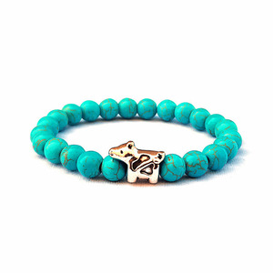 G2639 Pulseras De Piedras Naturales Perles en pierre volcanique Ours polaire <span class=keywords><strong>Bracelet</strong></span> à breloques Bijoux de mode Bracelets & Bangles - Product Image 4