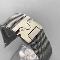 Jmetec 38mm 42mm 46mm 49mm montre intelligente en acier inoxydable couleur titane bracelet de montre en métal milanais pour Apple Watch Ultra 2