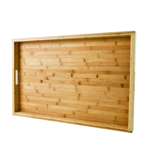 Tablero de madera de bambú para Fideos, cubierta de estufa y tabla de cortar para estufa de RV, cubierta superior, bandeja de servicio de madera con asas - Product Image 5
