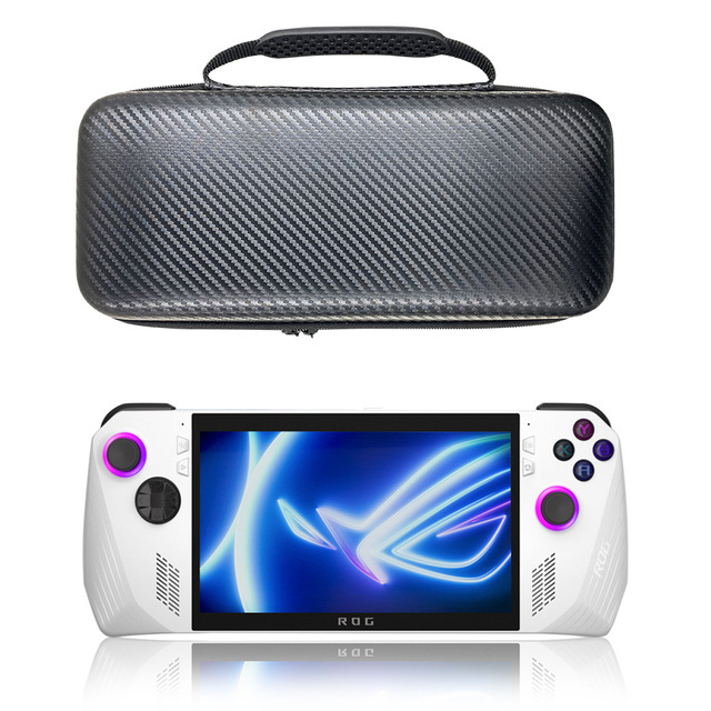New Game Console Carbon Fiber Storage Bag for Asus Rog Ally Shockproof Protective Shell Game Accessories phone case