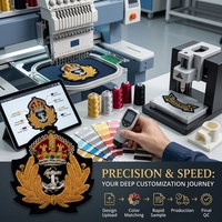 Écussons personnalisés en gros avec logo, épingle de sûreté et broderie, badges durables en PVC pour souvenirs d'entreprise et usage mode