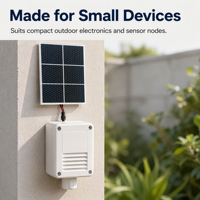 0.8W 1W 2W 5V 6V Panel Surya SMT Putih Sel Sunpower Permukaan PET ETFE untuk Pengisian Daya Bel Pintu Nirkabel Kunci Pintar Beacon Bluetooth