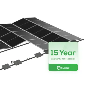 Support de montage pour toit plat Sunpal pour panneau solaire Cadre de support de toit photovoltaïque en aluminium