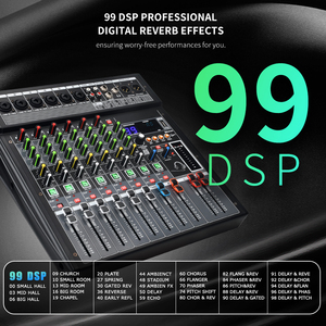<span class=keywords><strong>Mezclador</strong></span> <span class=keywords><strong>de</strong></span> Audio <span class=keywords><strong>de</strong></span> 6 Canales, Alimentación <span class=keywords><strong>de</strong></span> Condensador <span class=keywords><strong>de</strong></span> 48V, Reproductor <span class=keywords><strong>de</strong></span> MP3 USB Integrado, Servicios OEM, <span class=keywords><strong>Mezclador</strong></span> <span class=keywords><strong>de</strong></span> DJ para Estudio <span class=keywords><strong>de</strong></span> Grabación - Product Image 2
