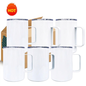 12Oz Stainless Steel Vacuum Tumbler <b>with</b> <b>Handle</b> and Lid <b>Travel</b> <b>Mug</b> for Hot Chocolate 6-12 Hours Insulation - Product Image 1