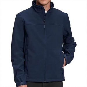 Men's Olive <b>Green</b> Fleece Jacket Full Zip Stand Collar Windproof Casual Outdoor Wear Regular Fit Polyester Shell - Product Image 4