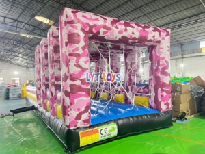 Pista de Obstáculos Inflable de Inflado y Desinflado Rápido para Carnaval, Pista de Carreras Inflable, <span class=keywords><strong>Arena</strong></span> de Desafío de Obstáculos Inflable - Product Image 3