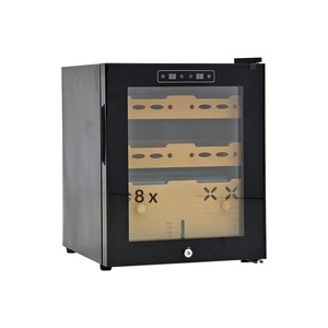Armoire à cigares compacte grande capacité en cèdre espagnol et acier inoxydable, refroidissement par compresseur monozone, éclairage LED, électronique - Product Image 4