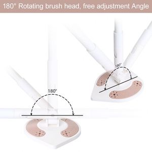 Eco-Friendly Non Woven Fabric Bathroom Floor <b>Cleaning</b> Scrubber Brush <b>Mop</b> Toilet Bathtub Brush Scrubber - Product Image 5