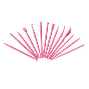 <span class=keywords><strong>14</strong></span> Mini herramienta de Fondant herramientas de tallado en forma de flor arcilla cerámica suave cuchillo de plástico pluma de plástico para tallar para hornear - Product Image 4