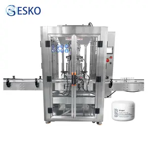 ESKO Automatic Stainless Steel Hand Lotion Small Cosmetic Cream Sunscreen Filling Machine With 2 Nozzles
