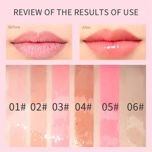 Trang Điểm Bóng Son Bóng Matte Lip Plumper Bóng Trái Cây Kem Dưỡng Ẩm Matte Son Môi Oli Kính Giữ Ẩm Môi Men Cho Phụ Nữ