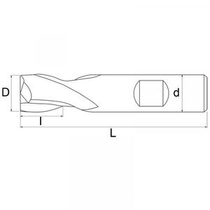 FERVI - F005/25 Fraise à queue droite à 2 cannelures-EAN 8012667256784 POWER TOOLS ACCESSOIRES ACCESSOIRES POUR ROUTEURS - Product Image 2