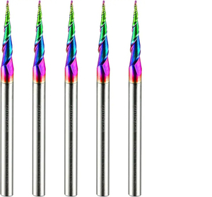 Colorido HSS Acero duro Taladro Corte Métrico Carburo Bola Nariz Endmill Cnc Herramientas de fresado Cortador - Product Image 1