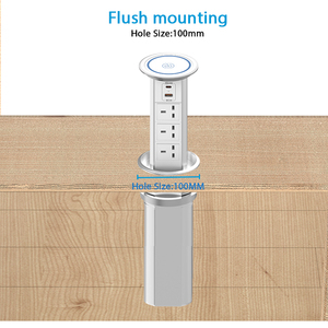 20W USB-C Wireless Charger <strong>Station</strong> Motorized Lifting Multifunctional Tabletop Socket 3 Pop Power For Kitchen Recessed Pop - Product Image 5