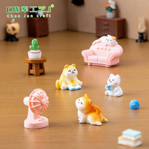 Weij's neue Serie von kleinen dekorativen Harz-Accessoires für DIY-Mikrolandschaften zum Thema Katzenalltag. - Product Image 3