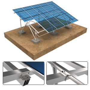 Đơn cực đống mặt đất gắn kết đứng Hệ thống điều chỉnh năng lượng mặt trời gắn kết cấu trúc Dễ dàng cài đặt mặt đất 10KW năng lượng mặt trời gắn kết hệ thống - Product Image 3