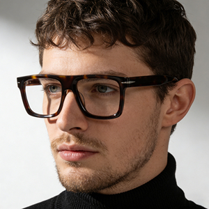 Lunettes anti-lumière bleue tendance, vente en gros OEM, montures optiques de luxe en acétate haut de gamme unisexe, anti-lumière bleue - Product Image 1