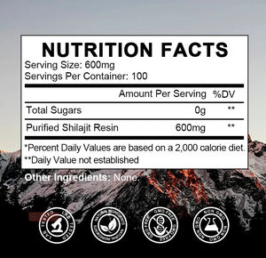 Shilajit Cream 50g Suplemento de minerales múltiples Resina Shilajit Pure Himalayan para el sistema inmunológico - Product Image 5