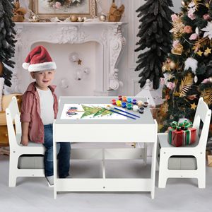 Eduland Bàn di động bằng gỗ hiện đại 3 trong 1 với ngăn kéo lưu trữ Bộ trẻ em để vẽ đọc & Thủ Công-cho phòng ngủ & Trường học - Product Image 6