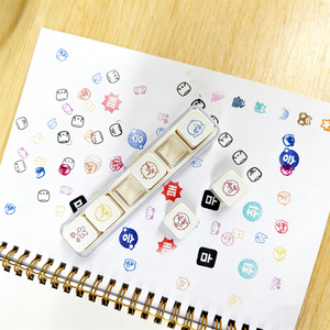Juego de 6 Mini <span class=keywords><strong>Sellos</strong></span> para Diario, Diseño de Logotipo Personalizado, Patrón Bonito, <span class=keywords><strong>Sellos</strong></span> <span class=keywords><strong>Automáticos</strong></span> para Álbumes de Recortes - Product Image 3