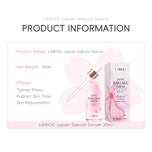 Wholesale Moisturizing Cherry Blossom Skin Care Facial <strong>Glow</strong> Whitening Dark Spot Correcting Face Serum - Product Image 5