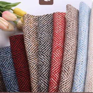 재고 공급 영국 소모사 헤링본 여성 코트 패브릭 부드럽고 편안한 캐시미어 울 헤링본 트위드 패브릭 - Product Image 2