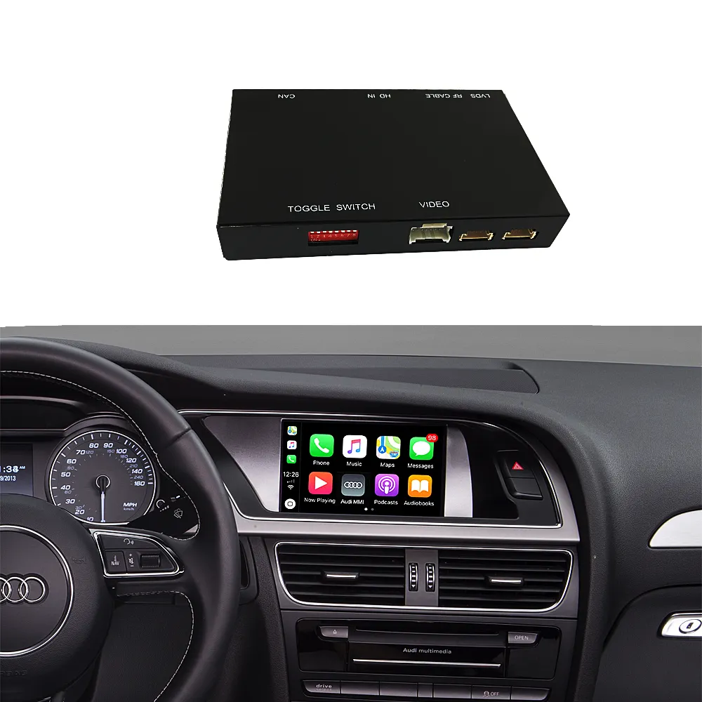 Wireless Apple CarPlay Multimedia Android Auto Interface Decoder per Audi A4 A5 2009-2015 AirPlay Mirror Link Youtube Car Play