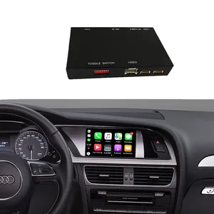 Kablosuz Apple CarPlay multimedya Android oto arayüz dekoder için Audi A4 A5 2009-2015 AirPlay ayna bağlantı Youtube araba oyna