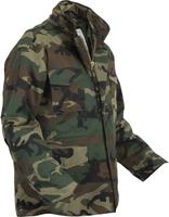 Veste de terrain M-65 camouflage woodland pour homme, veste tactique camouflage lourde M65 avec doublure, veste chaude pour homme pour l'extérieur