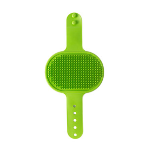 Cepillo de masaje de silicona TPR para el cuidado de mascotas, para la eliminación de pelo de perros durante el baño, con 297 cerdas redondas - Product Image 6