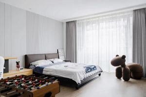 Conception d'intérieur Sanhai, style contemporain et concis, dessin de construction, rendu 3D Max, plan d'étage complet de la maison - Product Image 6