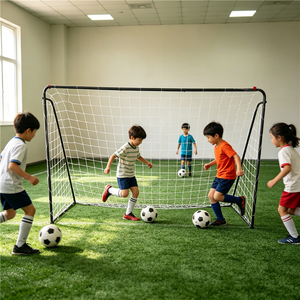 <span class=keywords><strong>But</strong></span> <span class=keywords><strong>de</strong></span> <span class=keywords><strong>football</strong></span> portable pour enfants <span class=keywords><strong>de</strong></span> 6 pieds avec cadre en acier, filet en polyester résistant aux intempéries, pliable, pour l'entraînement en extérieur - Product Image 5