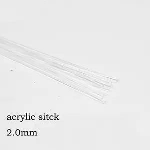 Transparente acrílico vara 5mm fusível grânulos acessórios 2.0mm * 200mm