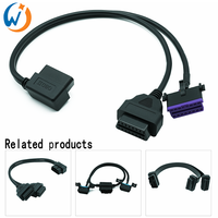 Reemplazo para Volkswagen Toyota OBDII Cable, para Audi Toyota OBD 2 Cable, OBD II extensión Y Splitter Cable para Audi VW Toyota