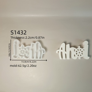 เครื่องมือทำเค้กซิลิโคนลายการ์ตูนเป็นมิตรกับสิ่งแวดล้อมทำจากเรซิน S1432จัดเก็บศิลปะรูปหางเสือนกนางนวลแหลมเครื่องประดับจัดเก็บของประดับทำจากพีซี - Product Image 6