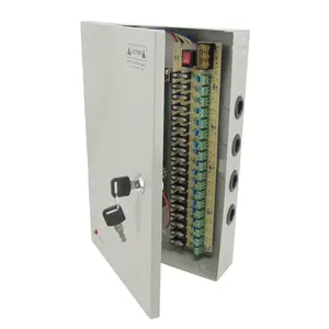 12V 10A CCTV Power Supply Box Cabinet 120W Switching Mode Power Supply Box with 18 Channel Port Output