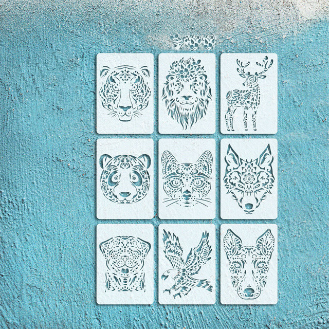 60 Pochoirs Fée & Licorne Pour Enfants | 7.6x7.6cm Réutilisables | DIY Peinture & Déco