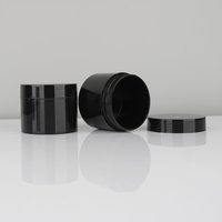 Pot en plastique à large ouverture de 100 g, vide, avec couvercle à vis, réutilisable, pour crème hydratante pour le visage, emballage de beauté