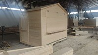 Kiosque pliable à montage rapide, imperméable, en bois, pour marché, événement, festival, Noël, avec structure métallique